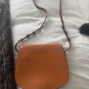 Tory Burch Tan Leather Crossbody Bag